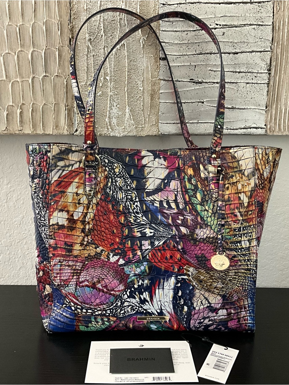 Brahmin April METAMORPHOSIS MELBOURNE Tote Shoulder Bag VG CONDITION